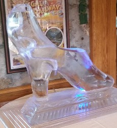 Glass Slipper Single Pour Drink Luge