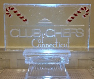 Logo with Colored Candy Canes and Carved Snowflakes
