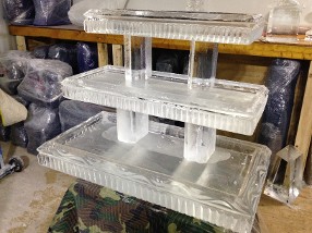 Three Tier Tray, 40 inch base, detailed