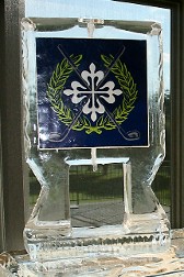 Single Pour Drink Luge with Laminated Logo