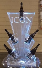 5 bottle holder, vertical, with snowfilled logo