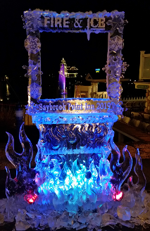 Free Standing Photo Op - Fire and Ice Theme