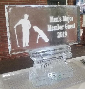 Male Golfer with Bag and Snowfilled Personalization