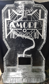 Single Pour Drink Luge with Art Deco Lines