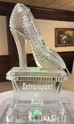 Single Pour Drink Luge - Carved Shoe on personalized base