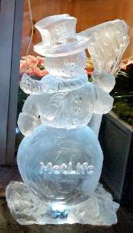Ice Matters Snowman with Snowfilled Logo