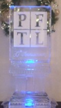 PFTL Snowfilled Logo - clear letters, column base