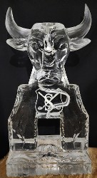 Bull Head Drink Luge with Logo