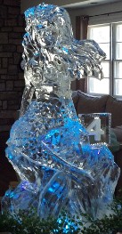 Ice Matters Little Mermaid with Small Snowfilled Number