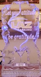 Ice Matters Single Pour Drink Luge with Wording