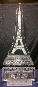 Ice Matters Eiffel Tower Logo with plaque in front