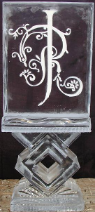 Ice Matters Custom Monogram on Abstract Base