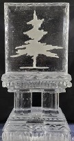 Snowfilled Country Club Tree Logo, column base