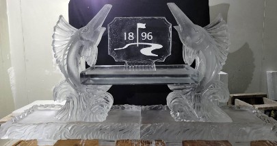 80 Inch Base Tray with Swordfish Holding Tray with Snowfilled Logo