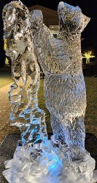 Ice Matters Polar Bear with Year in Relief