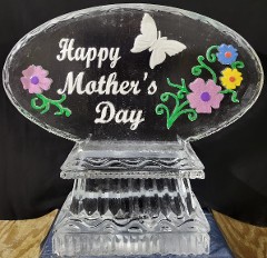 30.)  Ice Matters - colored flowers and snowfilled happy mother's day and butterfly logo - colors vary