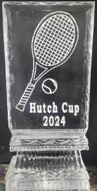 Ice Matters - Snowfilled Tennis Racket/Ball and Wording