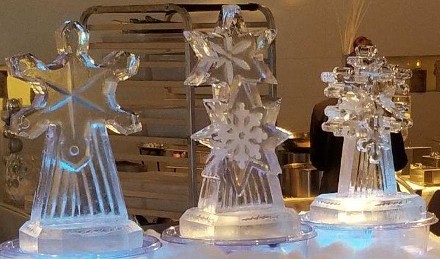 Pick Up at Studio or Add to Larger Order - Ice Matters Individual Table Centerpieces - Snowflakes