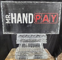 ice matters - logo with snow and glitter