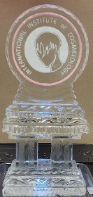 ice matters circle logo with pink glitter border