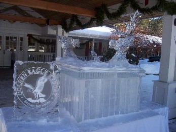 Buck and Doe in hot tub