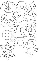 Line Drawings of Assorted Individual Sorbet Dishes