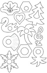 Line Drawings of Assorted Individual Sorbet Dishes