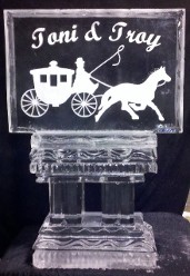 Ice Matters Snowfilled Horse and Carriage Logo