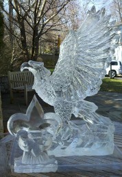 Ice Matters Eagle with Fleur de Lis