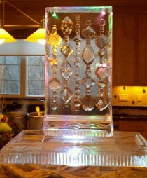 Ice Matters - Vintage Ornaments Carved in Relief on back of 40 inch tray