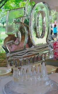 Carved 50 Centerpiece