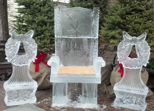 Throne with Wreath on Each Side