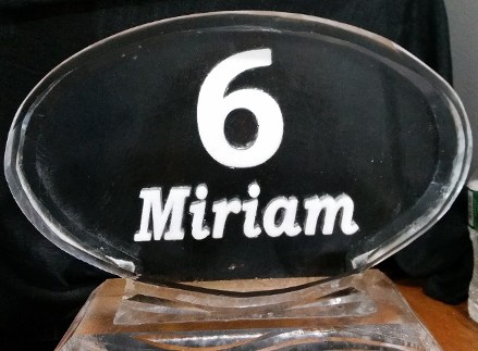 Number with Name Centerpiece
