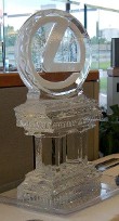 Ice Matters Snowfilled Circle Logo on Column Base